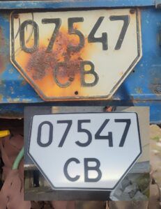 корозія номерів