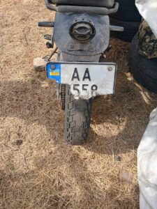 пошкодження мотоциклетного номера