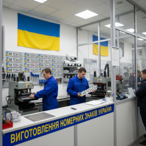 сервис по изготовлению номерных знаков в украине