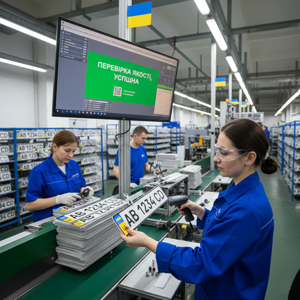 перевірка якості при виготовленні номерів України