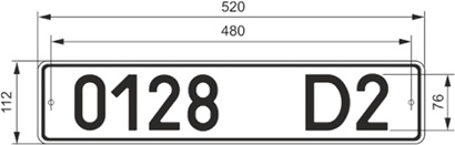 номерні знаки Підтип 18-1